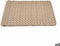 Badkleed Gevlochten Beige PVC (0,03 x 50 x 50 cm) (12 Stuks)