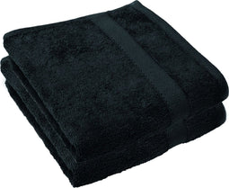 Badlaken - 100x150 cm - Zwart - 450gr/m² - Extra zacht