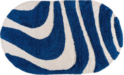 Badmat Beau - Blue Ovaal 60 x 100 cm