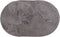 Badmat Boaz - Grey Ovaal 60 x 100 cm