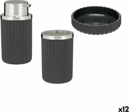 Badset Antraciet Plastic (12 Stuks)