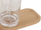 Badset Home ESPRIT Transparant Natuurlijk Bamboe Aluminium polyestyreen 16 x 9 x 18 cm