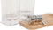 Badset Home ESPRIT Transparant Natuurlijk Bamboe Aluminium polyestyreen 16 x 9 x 18 cm