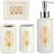 Badset Wit Gouden Keramisch (12 Stuks)