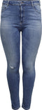 ONLY CARMAKOMA CARLAOLA LIFE HW SK JNS BB AZG809 - Skinny high waisted jeans - Licht blauw (maat 3242)
