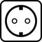 Baer Wandstopcontact (WCD schakelmateriaal) - I9015-001.01 - E36YF