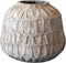 PTMD Timon bruine cement pot rond rand maat in cm: 31 x 31 x 26