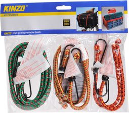 Bagagespin 6 Stuks - Snelbinders met haak