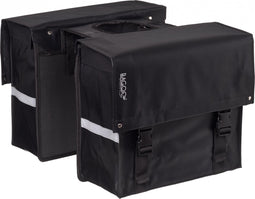 Bagoo Dubbele Fietstas - 34 Liter - Zwart- Bisonyl