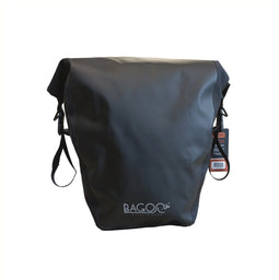 Bagoo Enkele fietstas Bisonyl zwart. inhoud 22 ltr