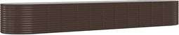 vidaXL - Plantenbak - 507x100x68 - cm - gepoedercoat - staal - bruin