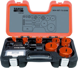 Bahco 3834-SET-73-22/68 10-Delige Gatzagenset - 22 / 29 / 35 / 44 / 51 / 64 / 68mm