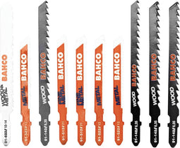 Bahco 91-MIXED-10P Decoupeerzaagbladenset voor hout en metaal - 10-delig 1 set(s)