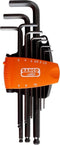 Bahco BE-9678 9-delige Inbussleutelset met kogelkop - 1,5-10mm
