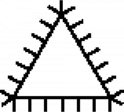 Bahco vijl driekant 6 inch halfzoet met hecht - 1-170-10-2-2