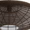 Bahoto hanglamp Ø60x23 cm - mat donkerbruin