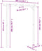 vidaXL - Pergola - 205x40x203 - cm - hout