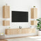 vidaXL - Tv-wandmeubel - met - LED-verlichting - 100x35x31 - cm - sonoma - eiken