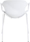 ELBERT - Eetkamerstoel - Wit - Synthetisch materiaal