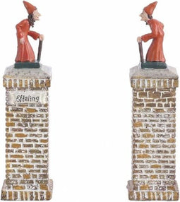 Efteling - Heks op sokkel 2 stuks - Woonaccessoires en seizoensgebondendecoratie