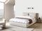 BAJONNA - Bed met opbergruimte - Beige - 160 x 200 cm - Polyester