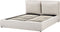 BAJONNA - Bed met opbergruimte - Beige - 160 x 200 cm - Polyester