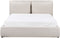 BAJONNA - Bed met opbergruimte - Beige - 160 x 200 cm - Polyester