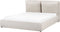 BAJONNA - Bed met opbergruimte - Beige - 160 x 200 cm - Polyester