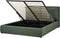BAJONNA - Bed met opbergruimte - Groen - 160 x 200 cm - Polyester