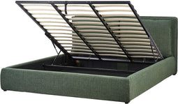 BAJONNA - Bed met opbergruimte - Groen - 180 x 200 cm - Polyester