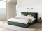 BAJONNA - Bed met opbergruimte - Groen - 180 x 200 cm - Polyester