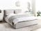 BAJONNA - Bed met opbergruimte - Lichtgrijs - 160 x 200 cm - Polyester