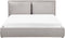 BAJONNA - Bed met opbergruimte - Lichtgrijs - 180 x 200 cm - Polyester