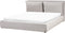 BAJONNA - Bed met opbergruimte - Lichtgrijs - 180 x 200 cm - Polyester