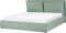 BAJONNA - Bed met opbergruimte - Mintgroen - 180 x 200 cm - Fluweel