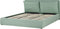 BAJONNA - Bed met opbergruimte - Mintgroen - 180 x 200 cm - Fluweel