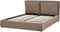 BAJONNA - Bed met opbergruimte - Taupe - 160 x 200 cm - Bouclé