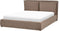 BAJONNA - Bed met opbergruimte - Taupe - 160 x 200 cm - Bouclé