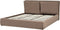 BAJONNA - Bed met opbergruimte - Taupe - 180 x 200 cm - Bouclé