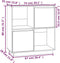 vidaXL - Dressoir - 74x35x80 - cm - massief - grenenhout