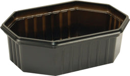 Bak - Gerecycled PET - 250ml - 125x95x39mm - zwart - 1000 stuks