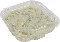 Bak - Gerecycled PET - 375ml - saladebak - 132x132x40mm - transparant - 600 stuks