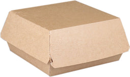 Bak - Golfpapier - hamburgerbak - 115x115x65mm - bruin - 318 stuks
