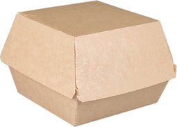 Bak - Golfpapier - hamburgerbak - 120x120x100mm - bruin - 318 stuks