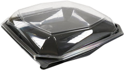 Bak - PET - 1580cc - Ø225mm - octaviewbox - 65mm - zwart/transparant - 100 stuks