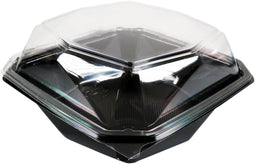 Bak - PET - 1650cc - Ø185mm - octaviewbox - 90mm - zwart/transparant - 255 stuks