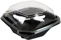 Bak - PET - 830cc - Ø150mm - octaviewbox - 70mm - zwart/transparant - 400 stuks