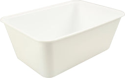 Bak - PP - 1000cc - 172x120x60mm - wit - 500 stuks