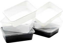 Bak - PP - 1000ml - kilobak - 182x135x63mm - transparant - 500 stuks