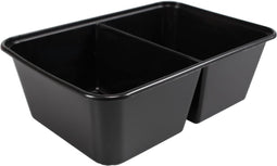 Bak - PP - 2-vaks - 172x120x50mm - zwart - 500 stuks